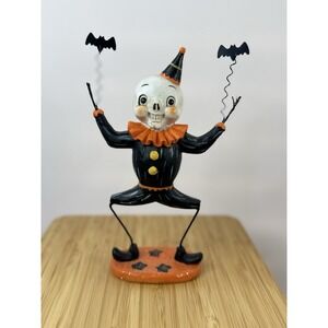 Johanna Parker Skeleton Halloween Figurine‎ Transpac RETIRED RARE 7.5"